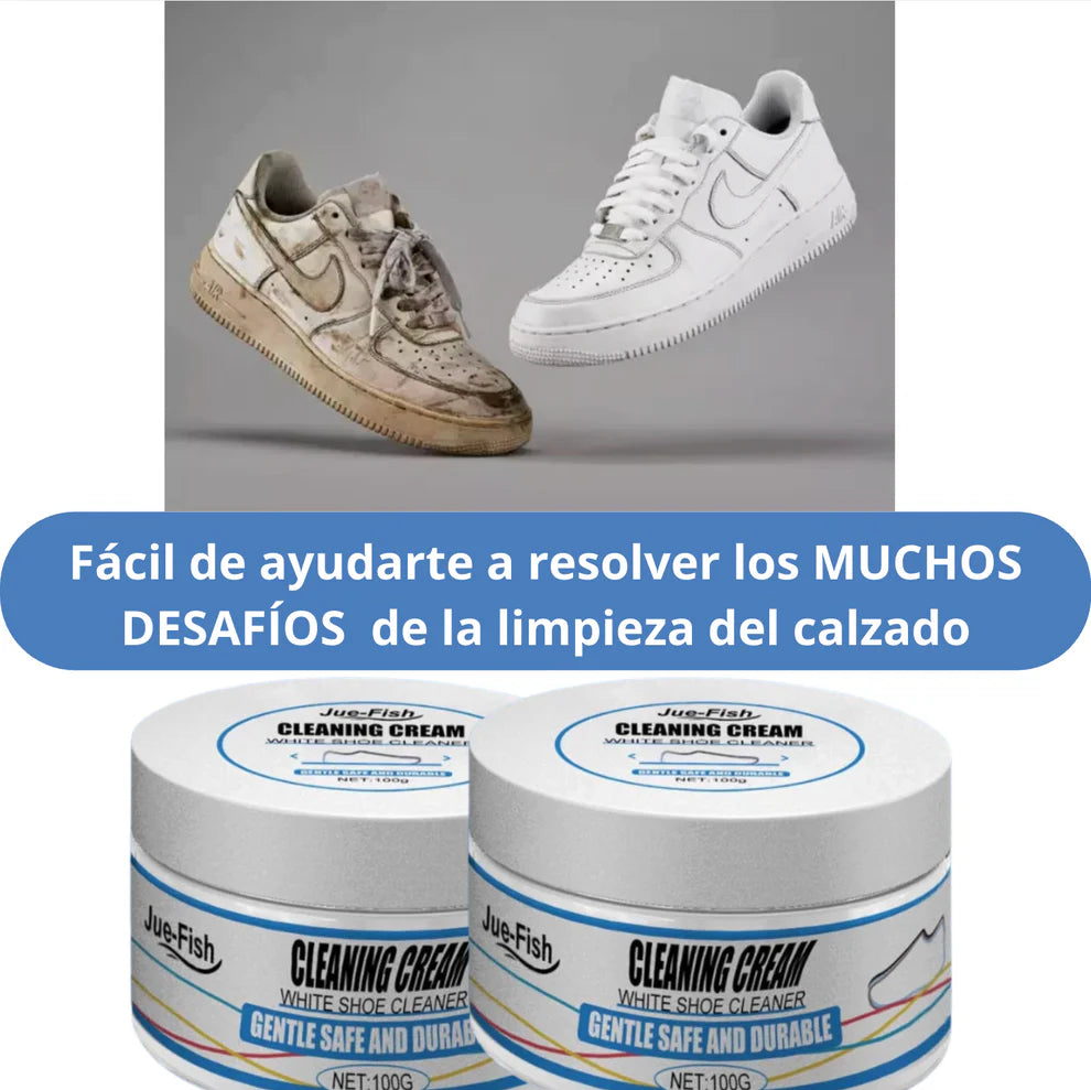 Crema Limpiadora de Zapatillas Blancas