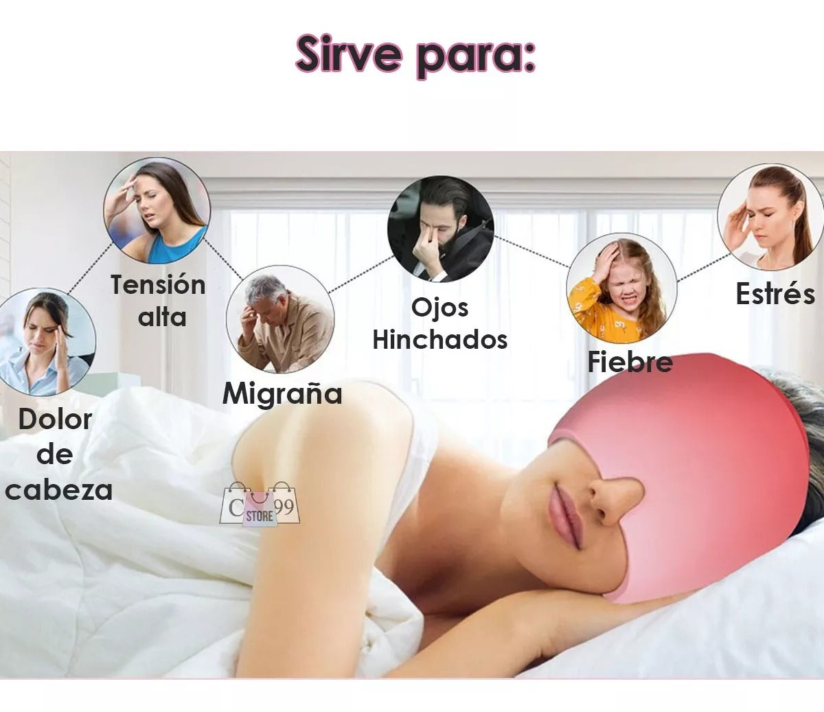 GORRO DE GEL ALIVIO MIGRAÑA