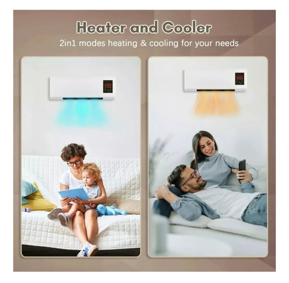 🔥❄️ Aire acondicionado  Se enfria y calienta en 3 segundos