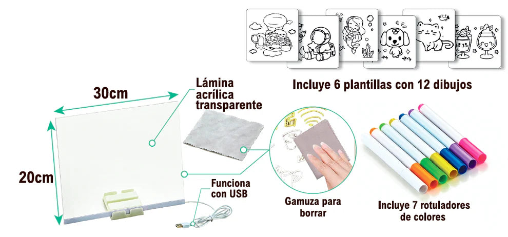 Mi Pizarra Led: Aleja a tus hijos de las pantallas, mejora su desarrollo y creatividad