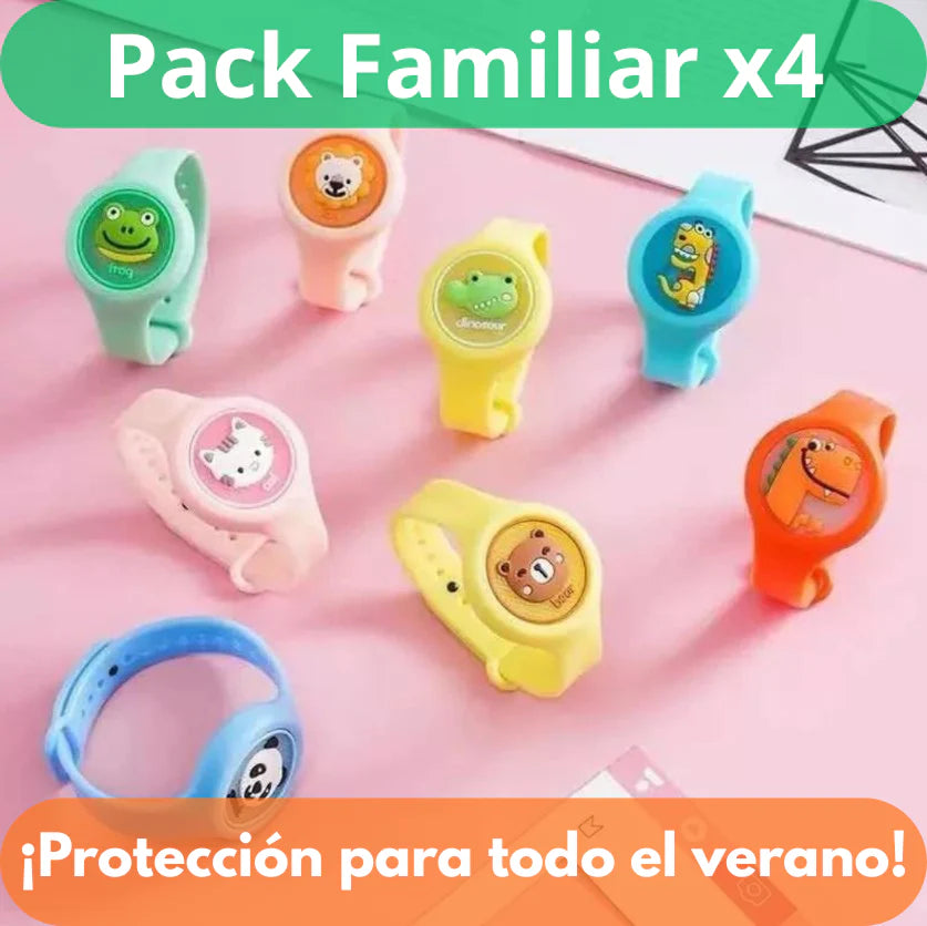 Pulsera antimosquito - Aprovecha pack 4x1